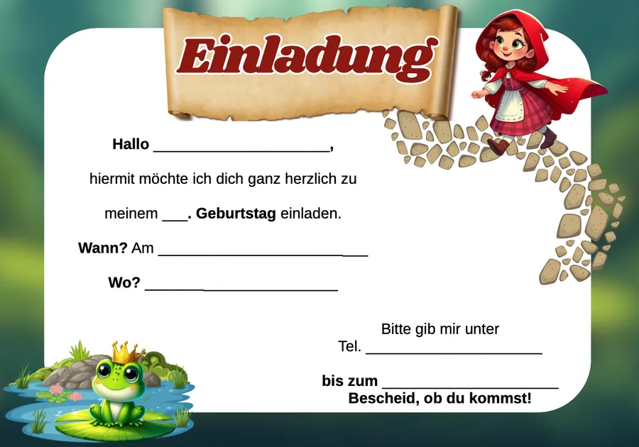 Schnitzeljagd Märchen